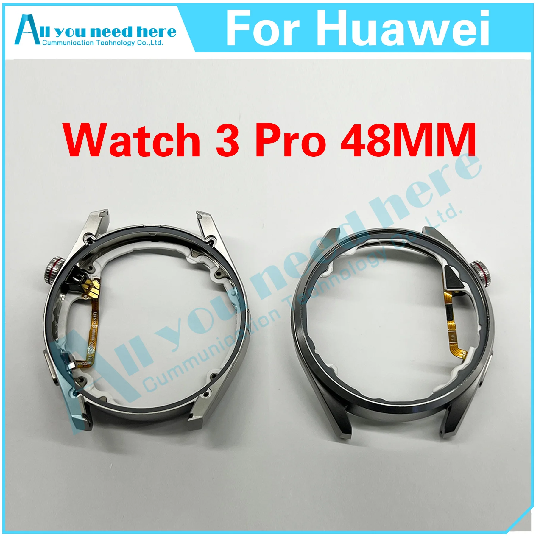 Фото Для Huawei Watch 3 Pro 48 мм, средняя рамка, лицевая панель, лицевая панель для Watch3Pro, поддерживающая рамку ЖК-экрана, замена пластины корпуса №1