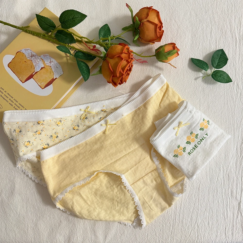 Iozey милое нижнее белье из чистого хлопка в девичьем стиле высокое