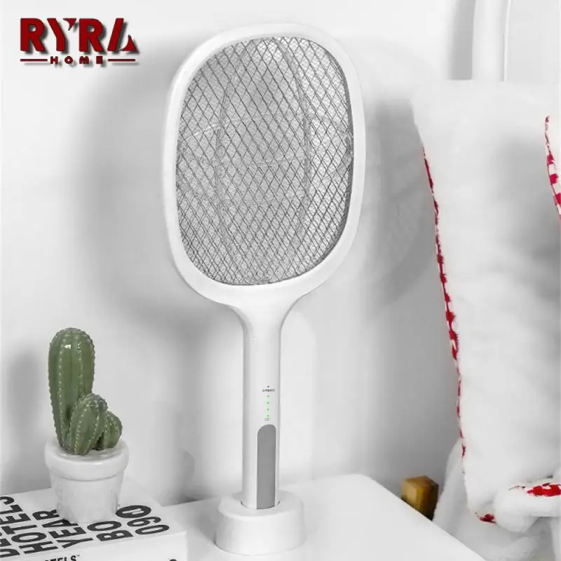 

Mosquito Killer 2 In 1 Electric Mosquito Swatter Home Household Items Mosquito Killer Lamp Flyswatter Abs With Purple Lamp
