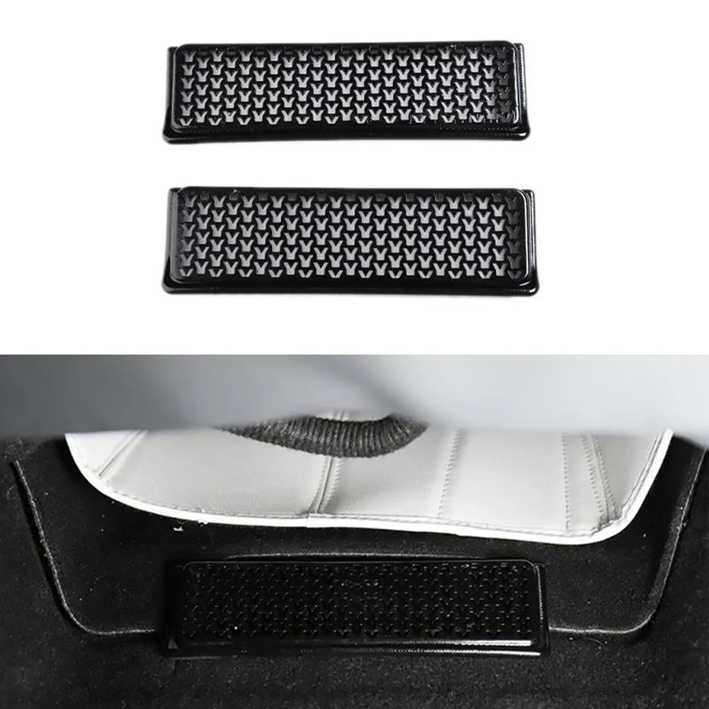 

Lower Air Outlet Vent Cover ABS Accessory Black Car For Tesla Model Y 2020-2021 Seat Trim