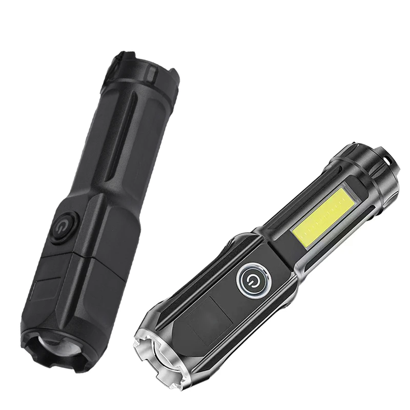 

New Outdoor Strong Light Dual Light Source Flashlight Strong Light Flashlight USB Direct Charge