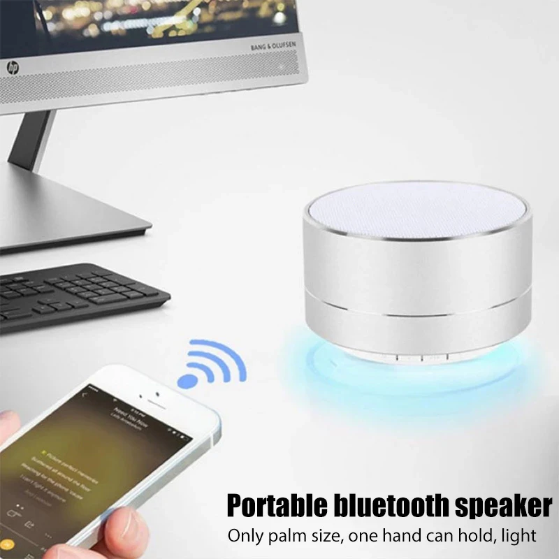 

Portable Small Steel Cannon Subwoofer A10 Wireless Bluetooth Speaker Mini Gift Card Bluetooth Audio For Mobile Phone PC Notebook