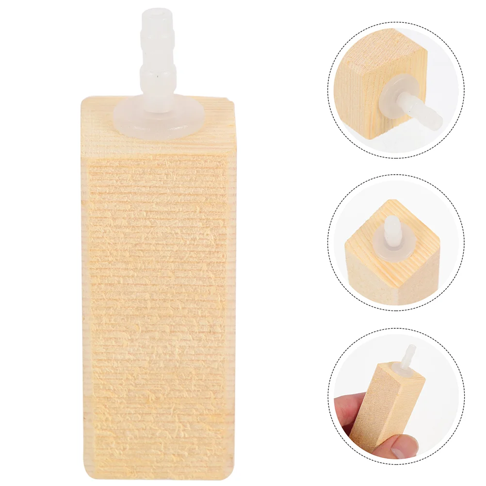

2pcs Air Bubbler Stone Practical Wooden Bubble Stone Wooden Small Bubble Air Bubbler Tool