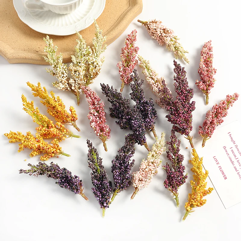 

Искусственные растения из пеноматериала, пшеничные уши, искусственное растение для домашнего декора, свадебные украшения, аксессуары «сде...