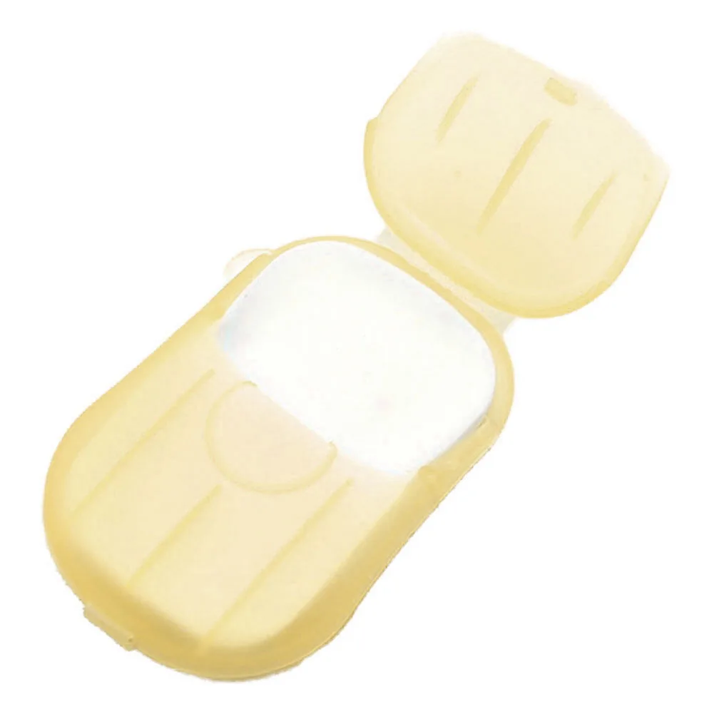 20 шт. одноразовые дорожные листы мыльной бумаги приятные для кожи мини-бумажные