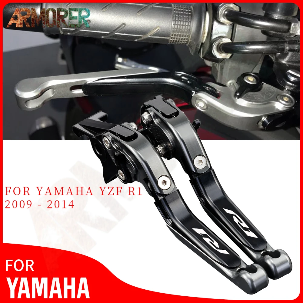 YZF R1 Brake Clutch Levers Motorcycle Accessories Adjustable Folding Extendable For YAMAHA YZF-R1 YZFR1 2004 2005 2006 2007 2008