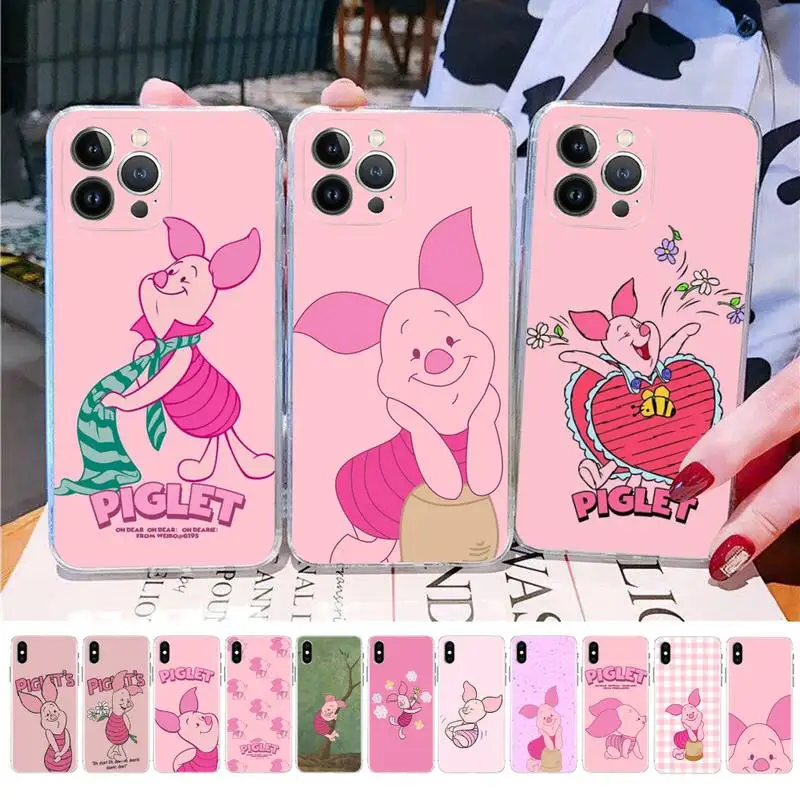 

Disney Winnie The Pooh Pig Piglet Phone Case For iPhone 14 11 12 13 Mini Pro XS Max Cover 6 7 8 Plus X XR SE 2020 Funda Shell