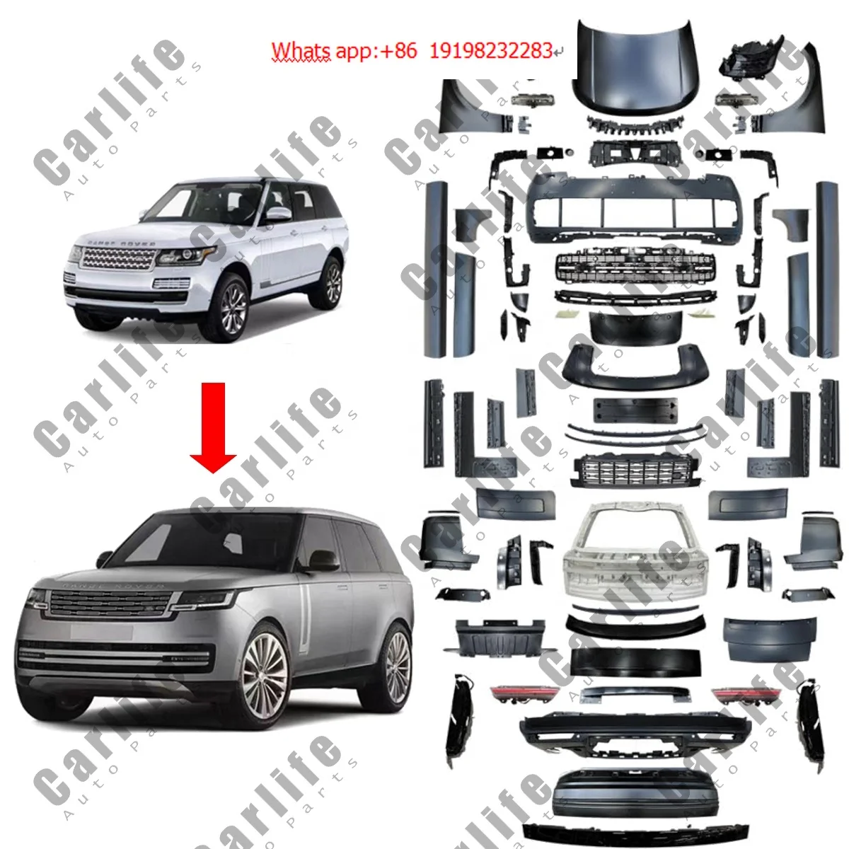 Комплекты кузова автомобиля для Land rover range vogue L405 2013 2014 2015 2016 2017 года изменена на 2023
