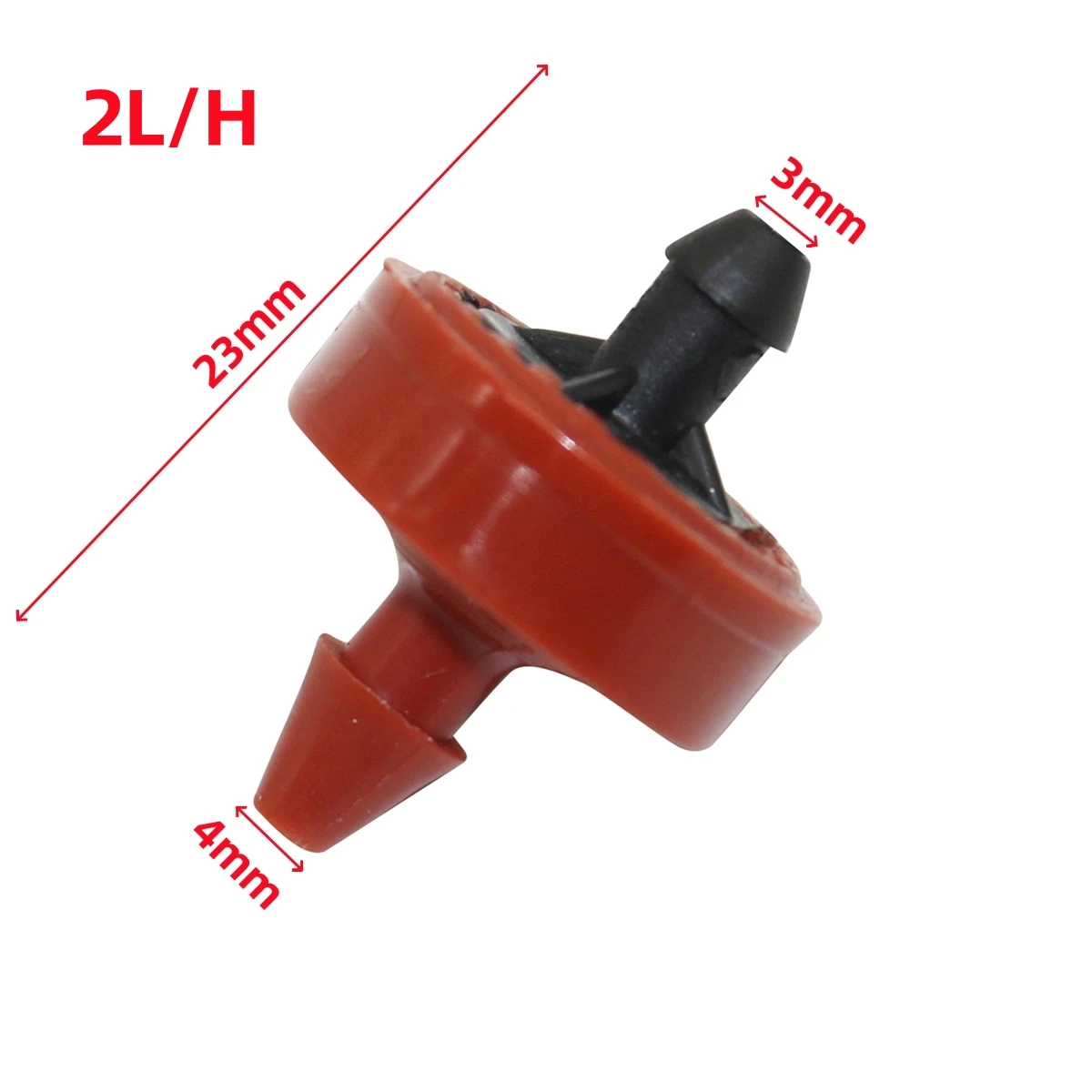 

2L/H 4L/H 8L/H Компенсирующие давление капельницы 4/7 мм шланговый интерфейс сад газон фруктовый сад сельское хозяйство орошение капельный излучатель 20 шт.