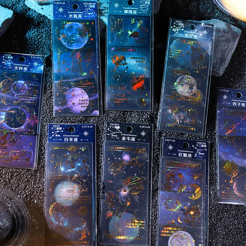 

8pakcs/LOT star trace collection series stationery sticker creative decoration DIY sticker