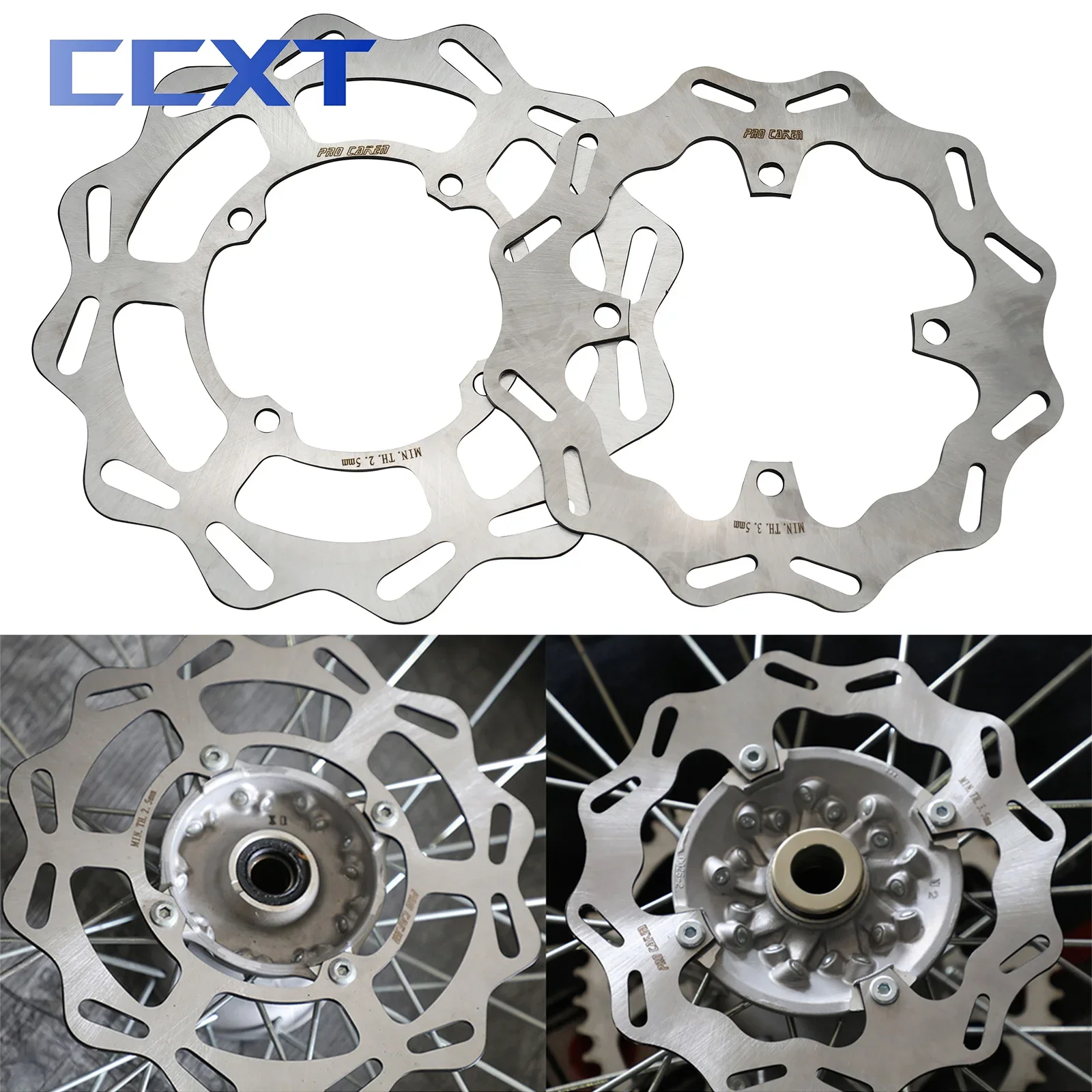 

240mm 270mm Front Rear Brake Disc Rotor For Kawasaki KX125 KX250F KX450F KX250 KLX450R KX 125 250 250F 450F 2006-2021 KLX 450R