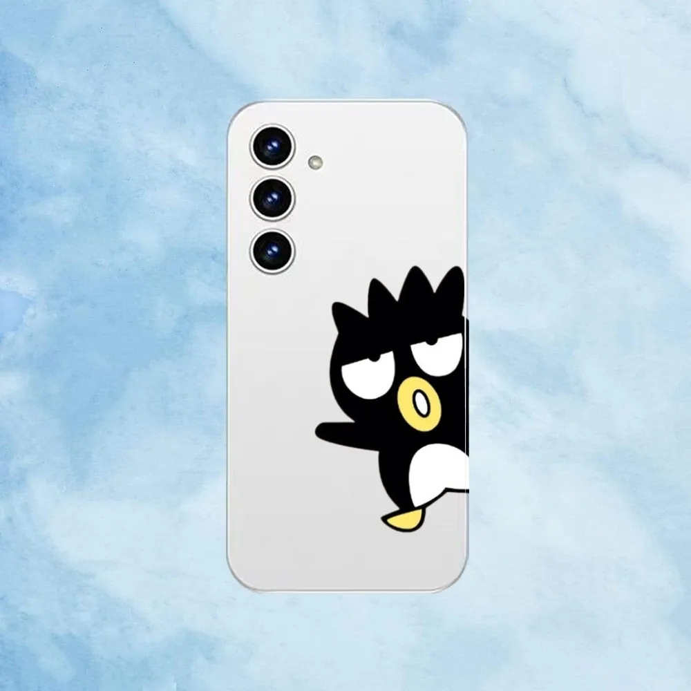 S-Sario Bad B-badtz Maru Phone Case For Samsung Galaxy A52 A12 A51 S21 Edge S22ULTRA S23 S20LITE Plus Ultra Transparent Cover