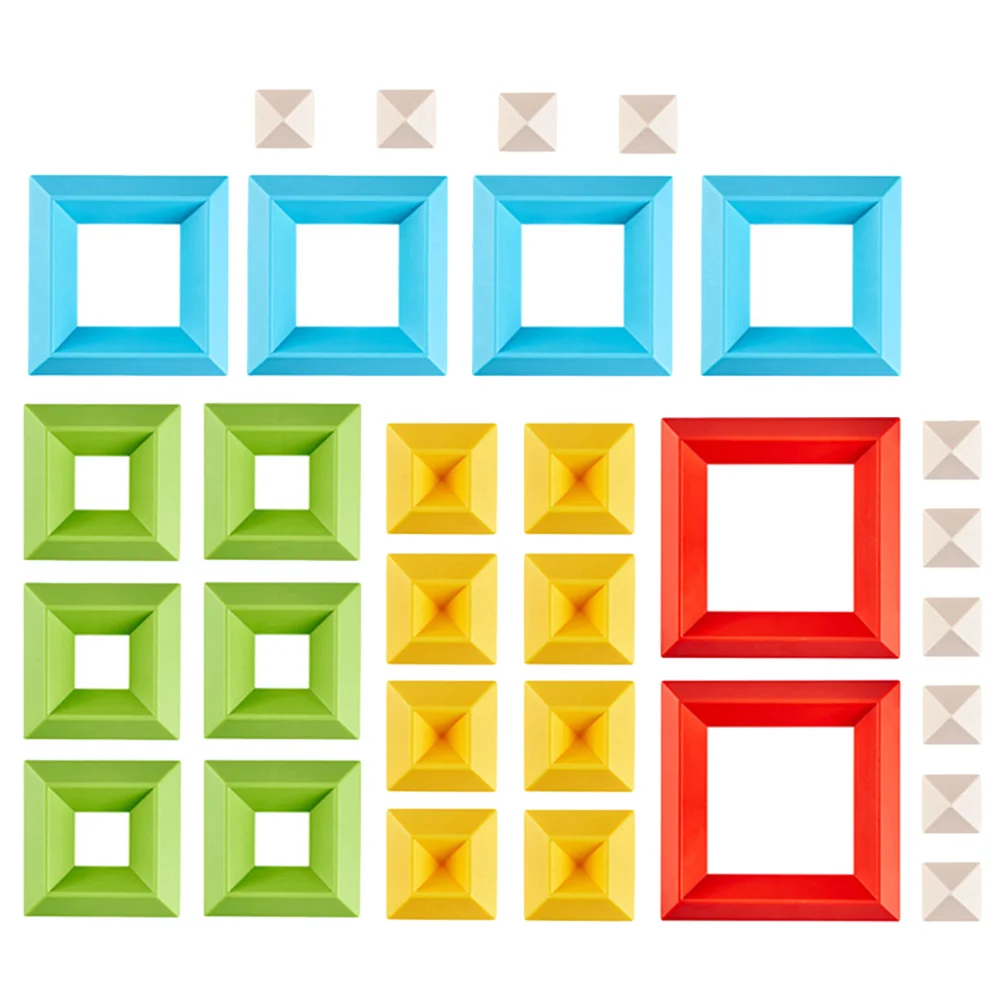 

30 Pcs Variety Building Blocks Girl Toddler Toyss Fine Motor Tower Plastic Colorful Stackable Child Kids Educational