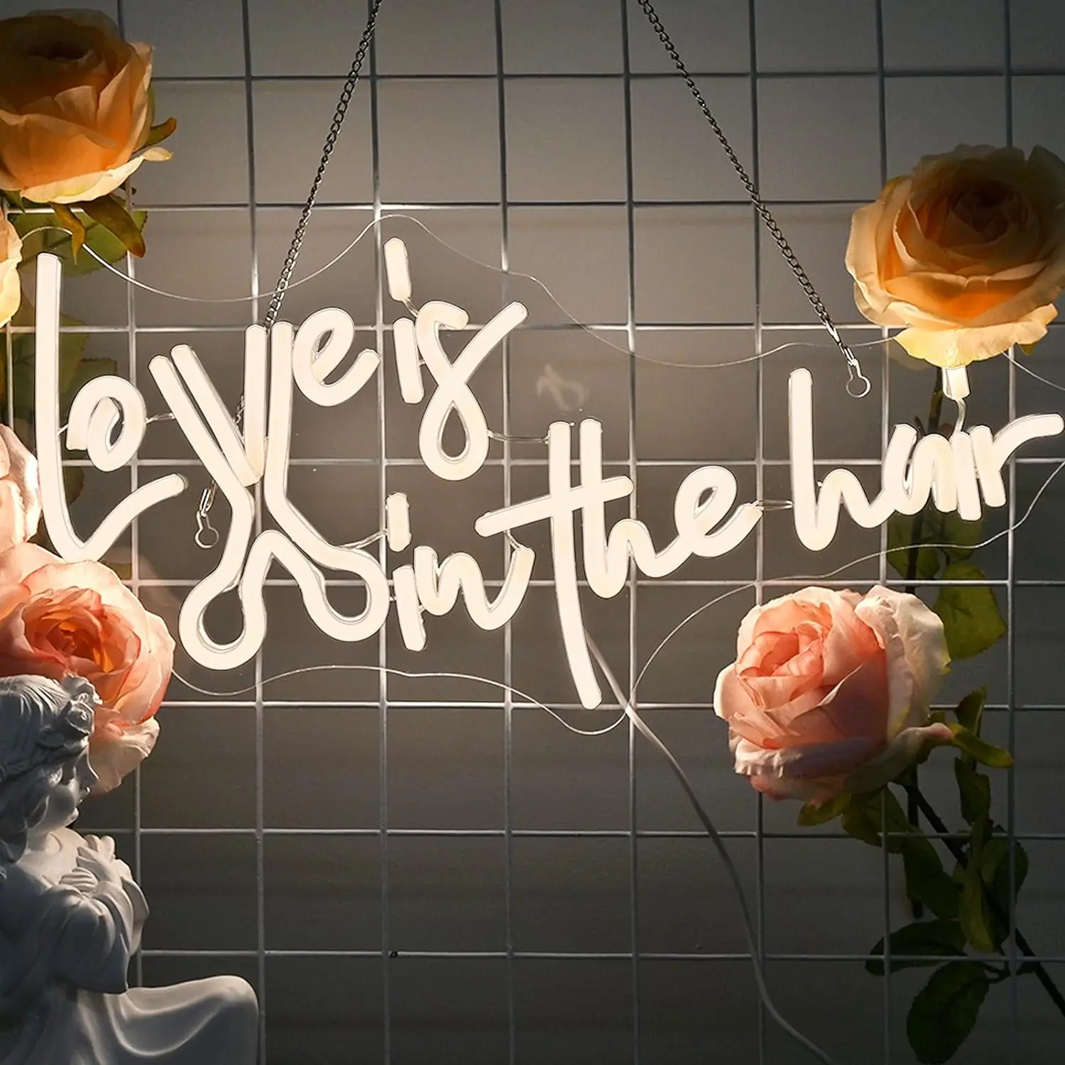 Неоновая Вывеска Любовь В Волосах Для Парикмахерской Светодиодная Лампа