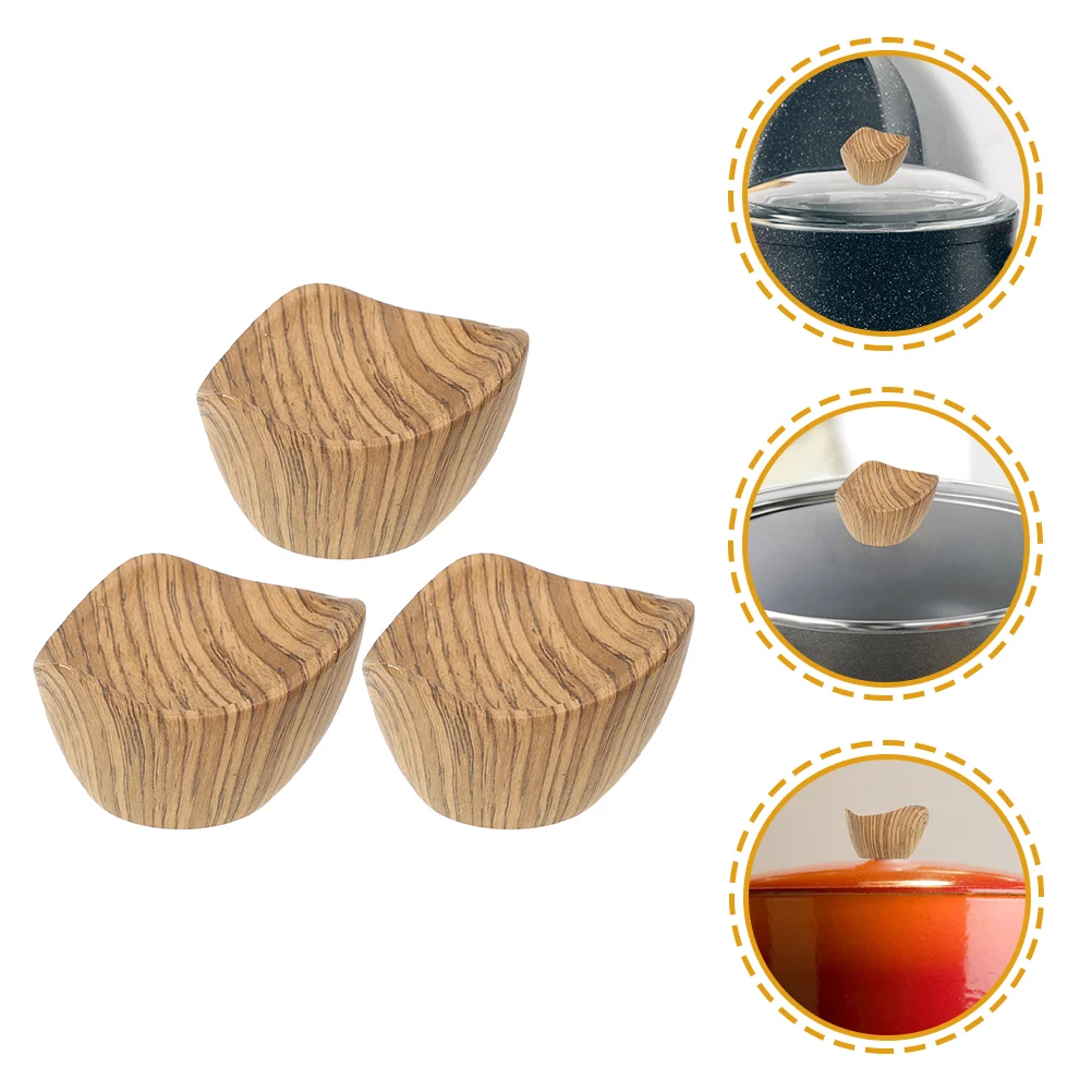 

3pcs Knobs Pan Lid Grip Replacement Pot Cover Handle Pot Cover Knob Replacement Pot Lid Accessories Saucepan Lid Knobs