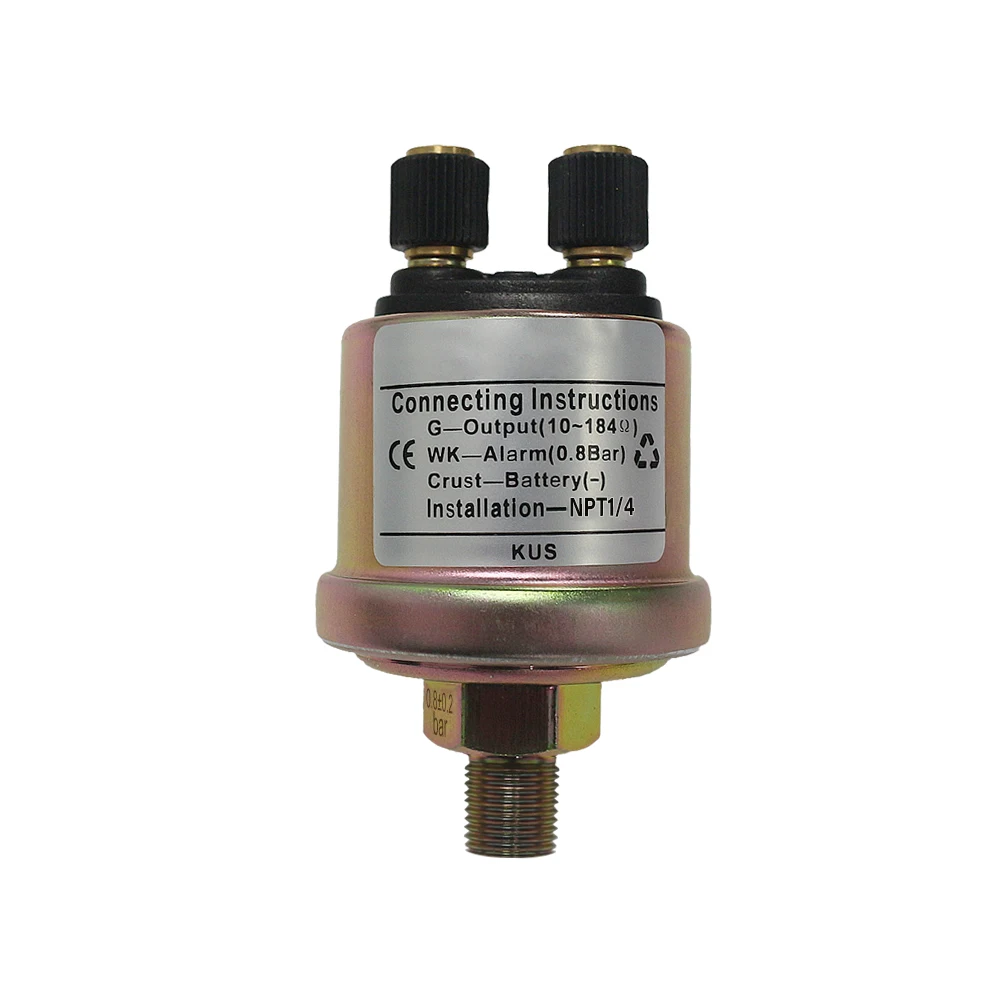 

0-5bar 0-10bar Oil Pressure Sensor 10-184Ohm Signal for Oil Pressure Gauge