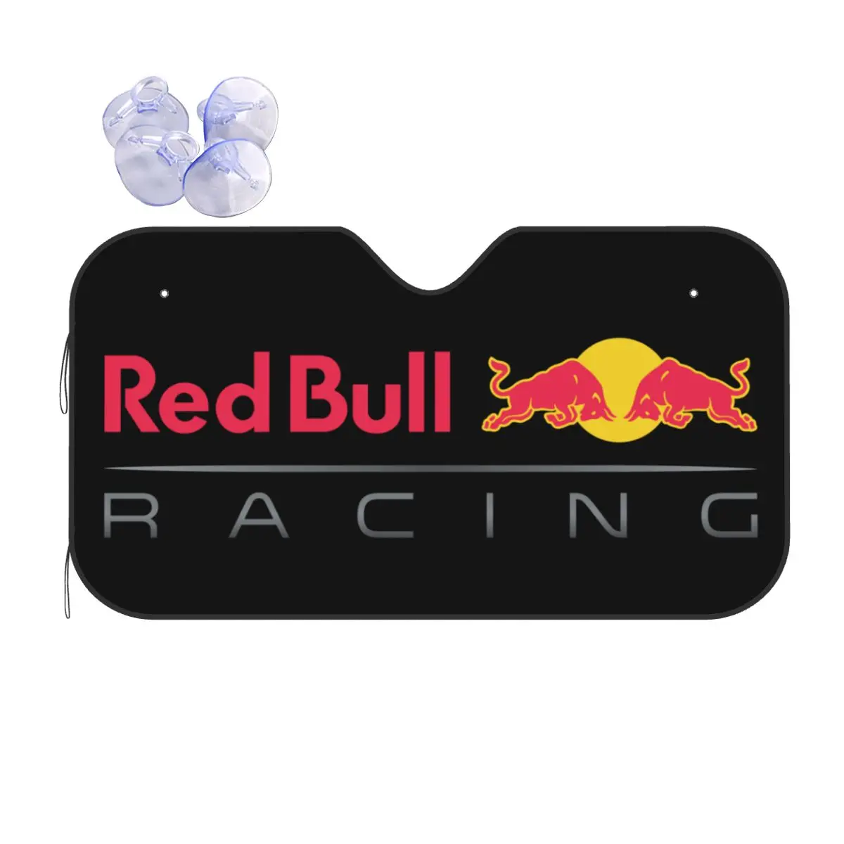 

F1 Red Double-Bull Racing Novelty Sunshade Windscreen 76x140cm Aluminium Foil Car Sunshade Front Window Cover