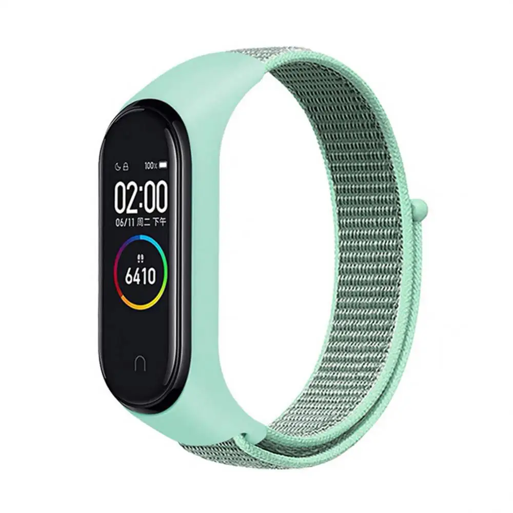 

Breathable Bracelet Wristband Nylon Strap For Mi Band 4/5/6/7 Sport Bracelet Correa Strap For Xiaomi Mi Band 4 5 6 7 Wristband