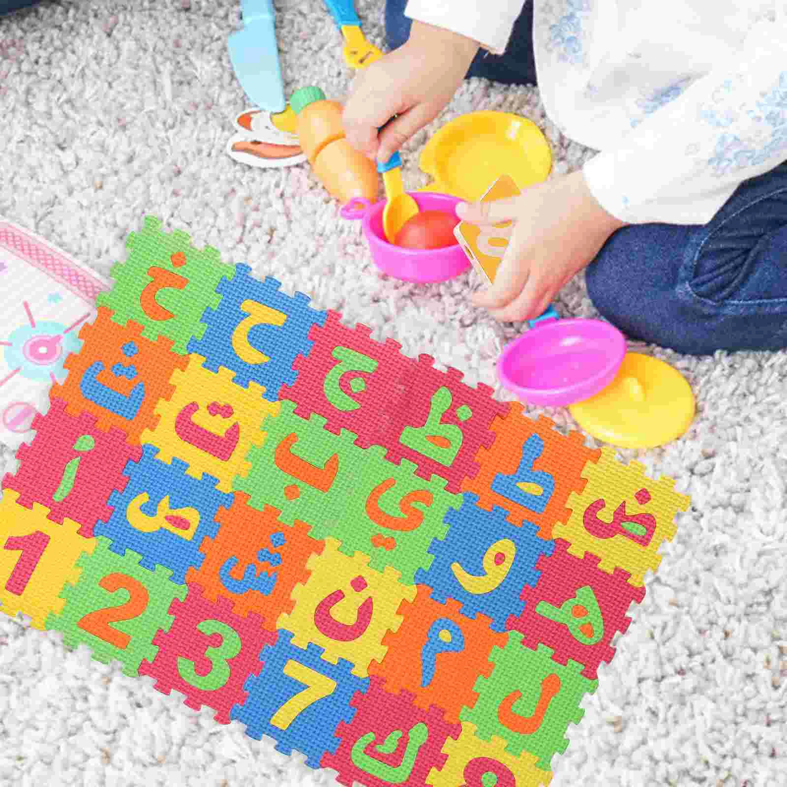 

36 Pcs Arabic Mats Rug Play for Baby Puzzle Alphabet Eva Infant Floor Foam Child Letter Puzzles