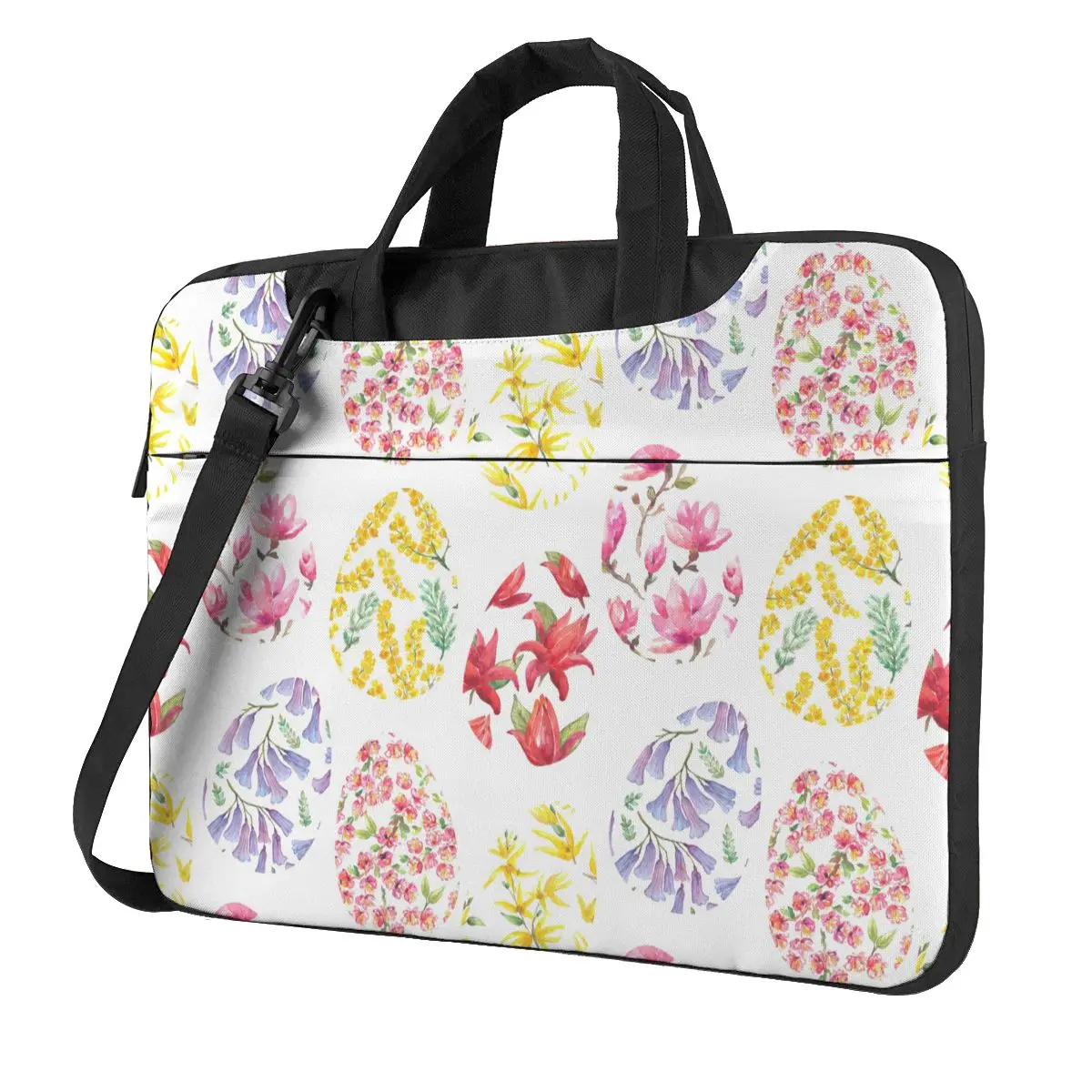 

Easter Laptop Bag Flower Eggs Art Print For Macbook Air Pro Xiaomi Lenovo Asus Travelmate Shockproof Case 13 14 15 15.6 Pouch