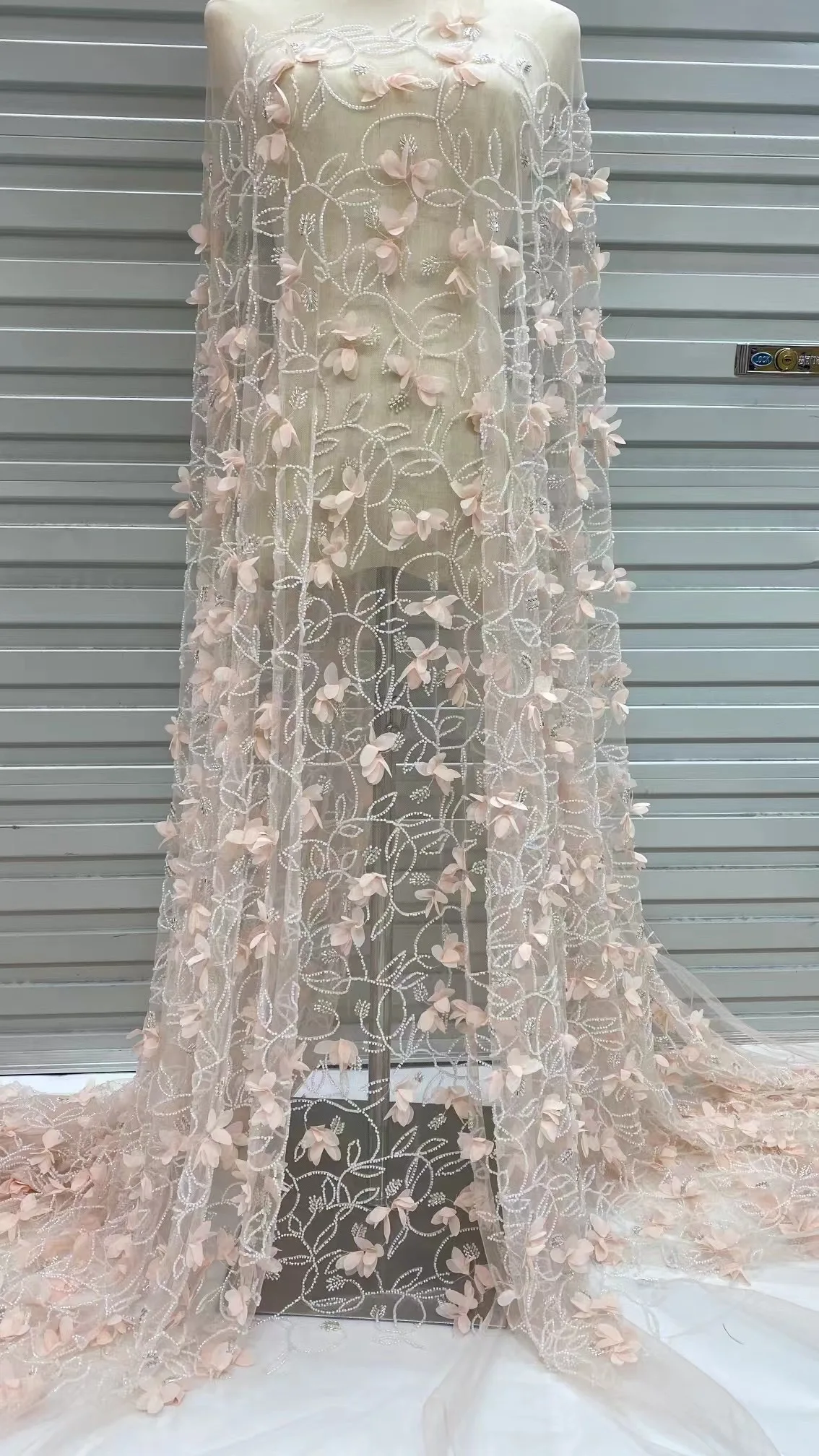 Новейшая африканская 3D цветочная кружевная ткань с вышивкой жениха высокое