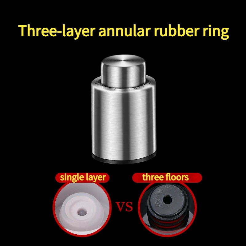 1 шт. вакуумный пресс для вина пробка бутылки кухонные аксессуары из нержавеющей