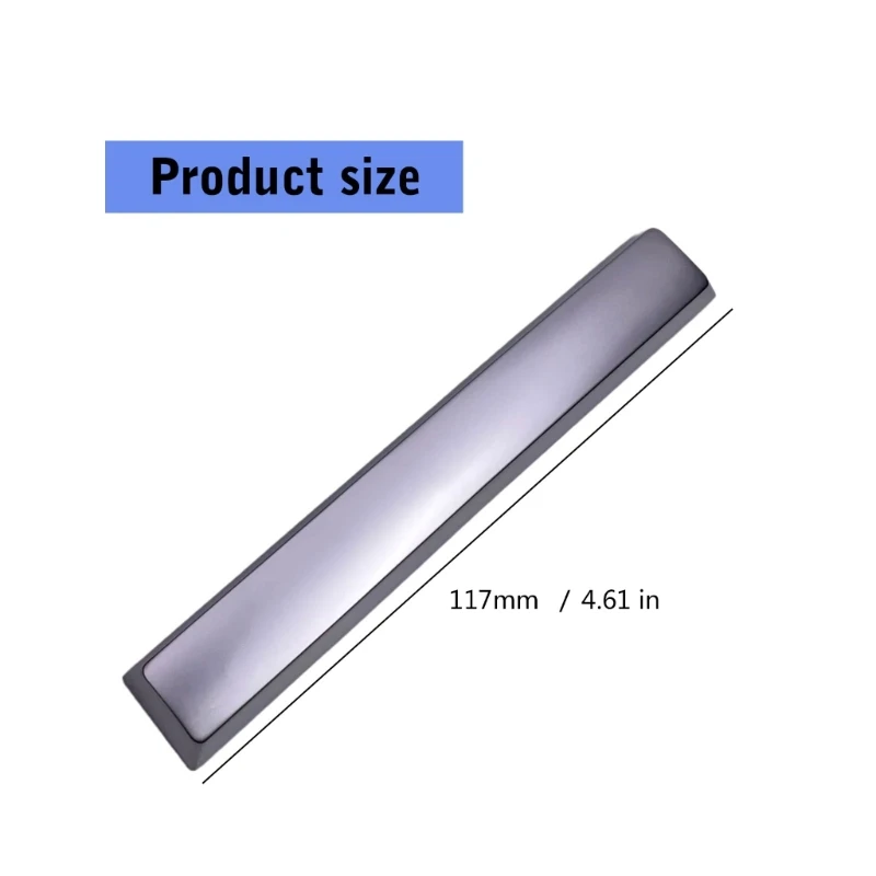 Колпачки для клавиш Пробел из цинкового сплава с золотой/серебряной отделкой