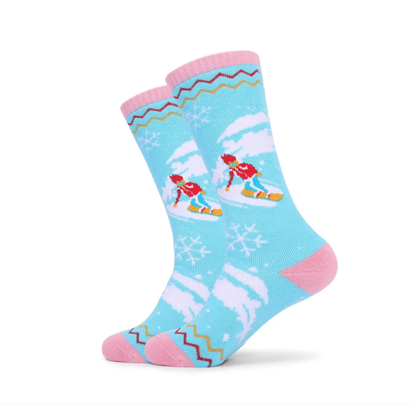 

Winter Cotton Children's Warm Ski Socks Thicker Cushion Snow Skating Thermal Girls Boys Sports Socks Thermosocks 1Pairs