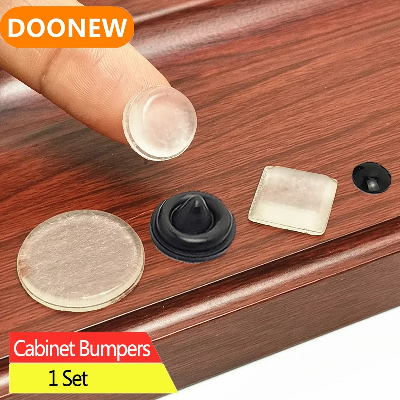 

Door Stops Self Adhesive Silicone Rubber Pads Cabinet Bumpers Catches Rubber Damper Buffer Cushion Furniture Hardware Many Size