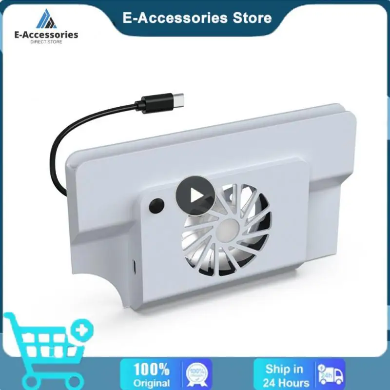 

Type-c Charging Cooling Fan Cooler Abs Cooler Base High-speed Ventilation Refrigeration For Switch Oled Game Console Black