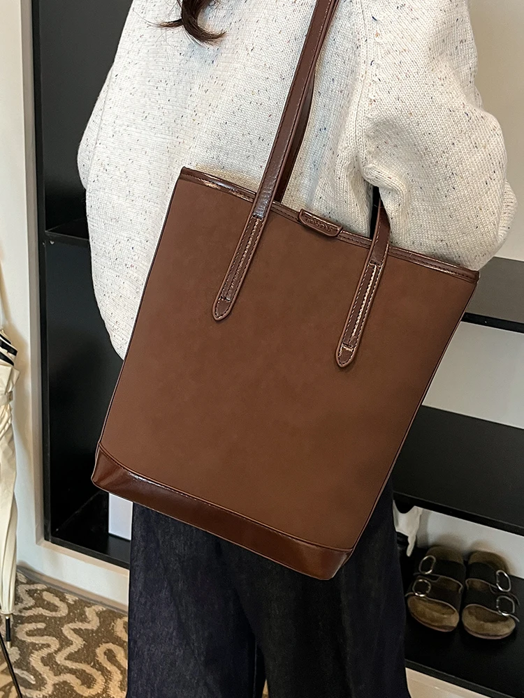 Модная большая сумка-ведро в стиле ретро корейская сумка Sle Ins модная