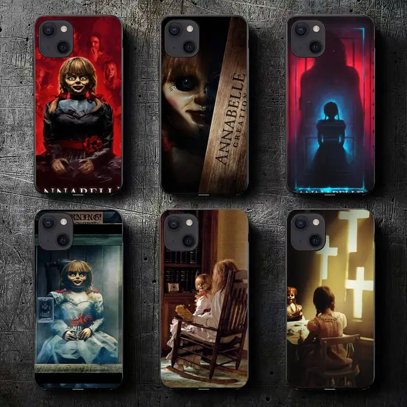 Annabelle Horror Movie Phone Case For iPhone 11 12 Mini 13 14 Pro XS Max X 8 7 6s Plus SE XR Shell