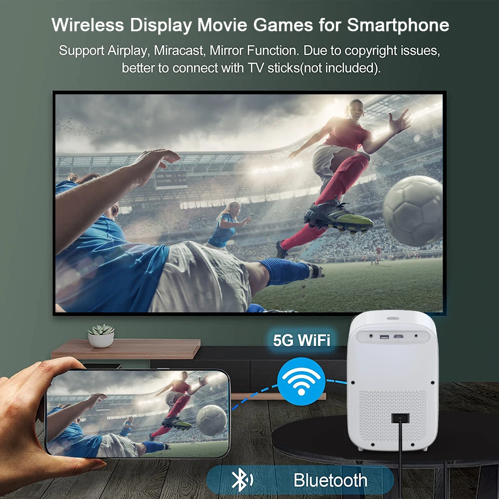 Salange P82 проектор 4K видео Wi-Fi Bluetooth Android Full HD 1080P мини-проектор для наружного кино 6000