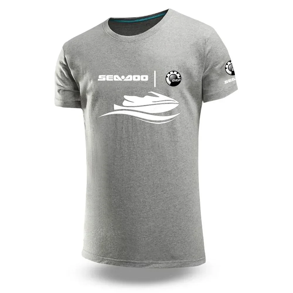 Лето 2024 модная мужская футболка Sea Doo Seadoo Moto с принтом удобные топы для отдыха и