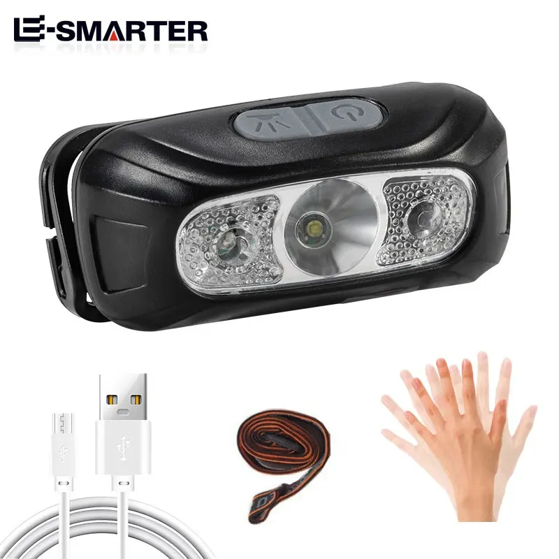 

E－SMARTER Индукционный мини-налобный фонарь белый