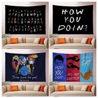 tv series friends quotes diy wall tapestry japanese wall tapestry anime home decor