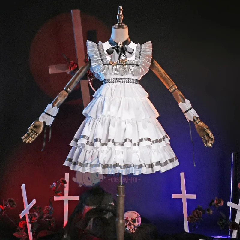 Женский костюм для косплея аниме финальная фантазия принцессы с оборками без