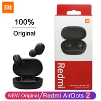 hot original xiaomi redmi airdots 2 fone wireless earbuds in ear stereo earphone bluetooth headphones with mic airdots 2 headset