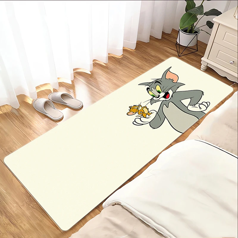 

Floor Mat T-Tom And J-Jerry Bedrooom Carpet for Kitchen Cartoon Room Mats Entrance Door Doormat Balcony Rug Foot Mats Bath Mats