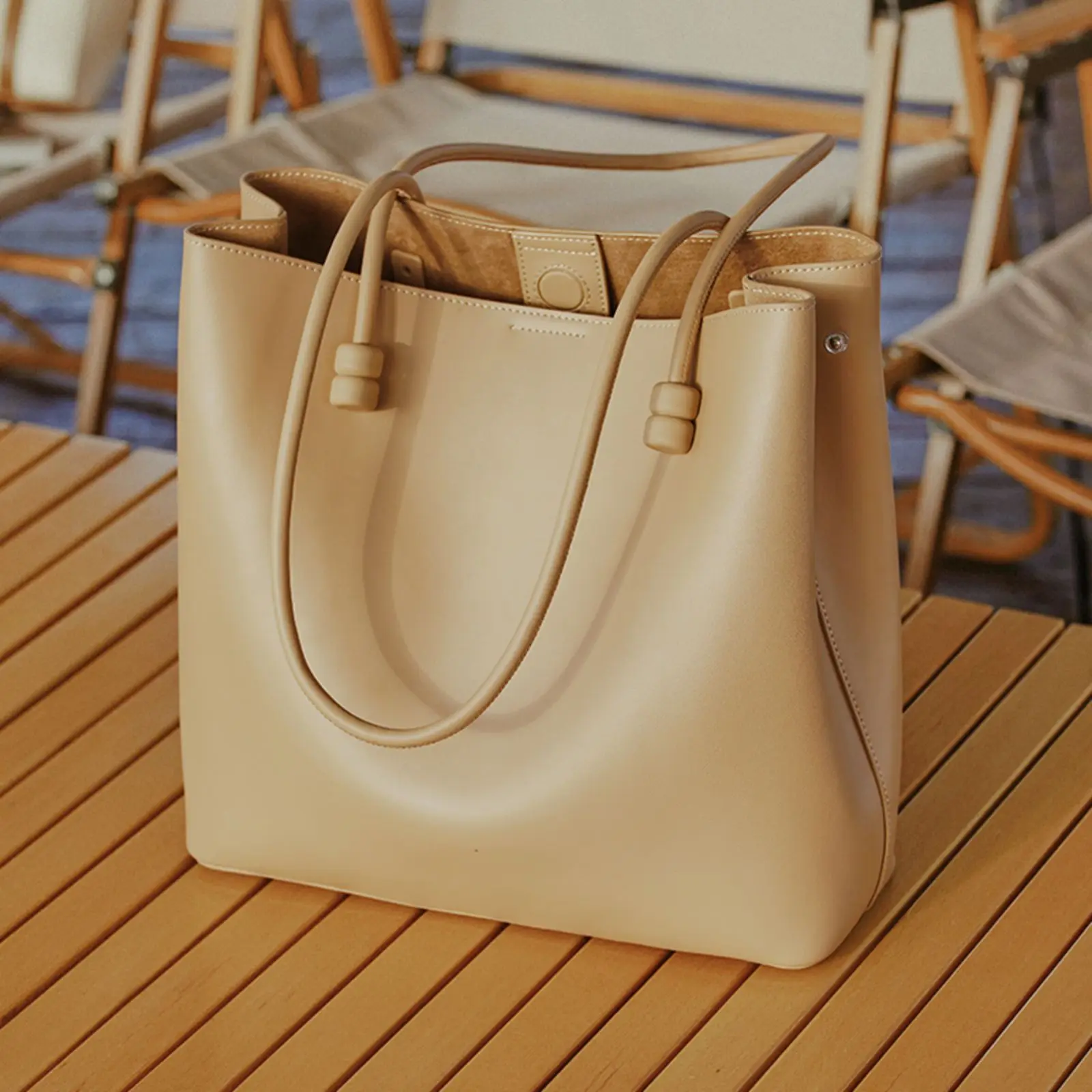 Женская сумка-тоут ITAMOOD оригинальный дизайн Реплика из натуральной кожи