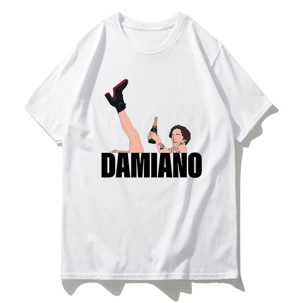 

Maneskin T Shirt 2021 New Fashion Mens Casual Kawaii White Cotton T-Shirts Male Harajuku Daily Tops Tees Shirts Vintage Tshirt