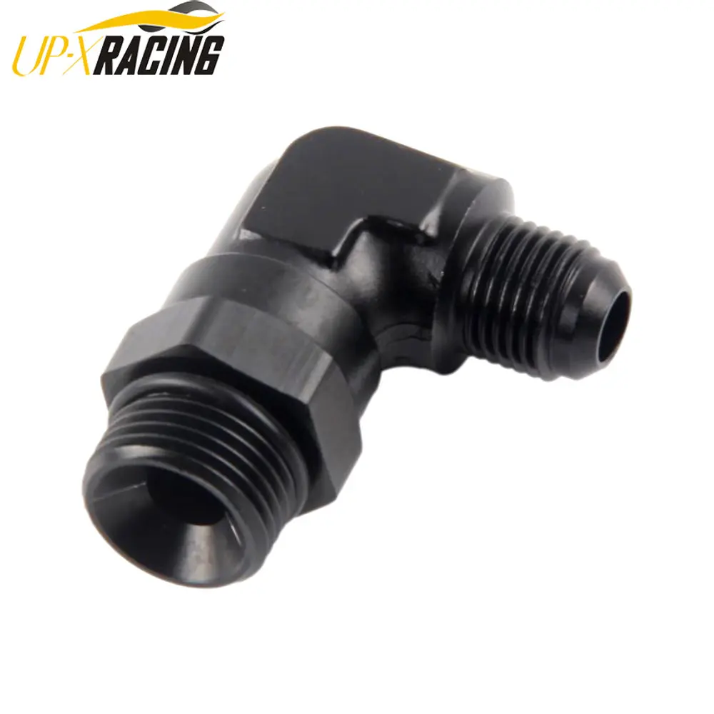 

Кованый алюминий 90 градусов AN4 6 8 10 ORB фотоадаптер масляный радиатор топливная линия