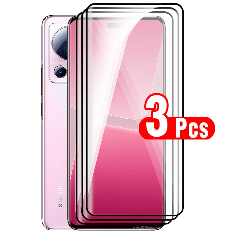 

3Pcs 9D Curved Protective Glass For Xiaomi 13 Lite 13Lite mi 13 Lite 5g xiaomi13lite Screen Protector Xiaomi13 Lite Safety Glass