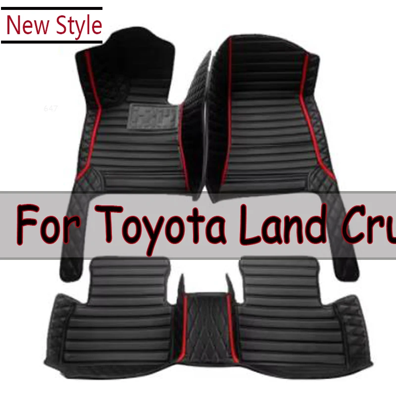 Car Floor Mats For Toyota Land Cruiser Rando-Kurūzā LandCruiser 1999~2007 5seat Luxury Carpets Tapetes Accessories