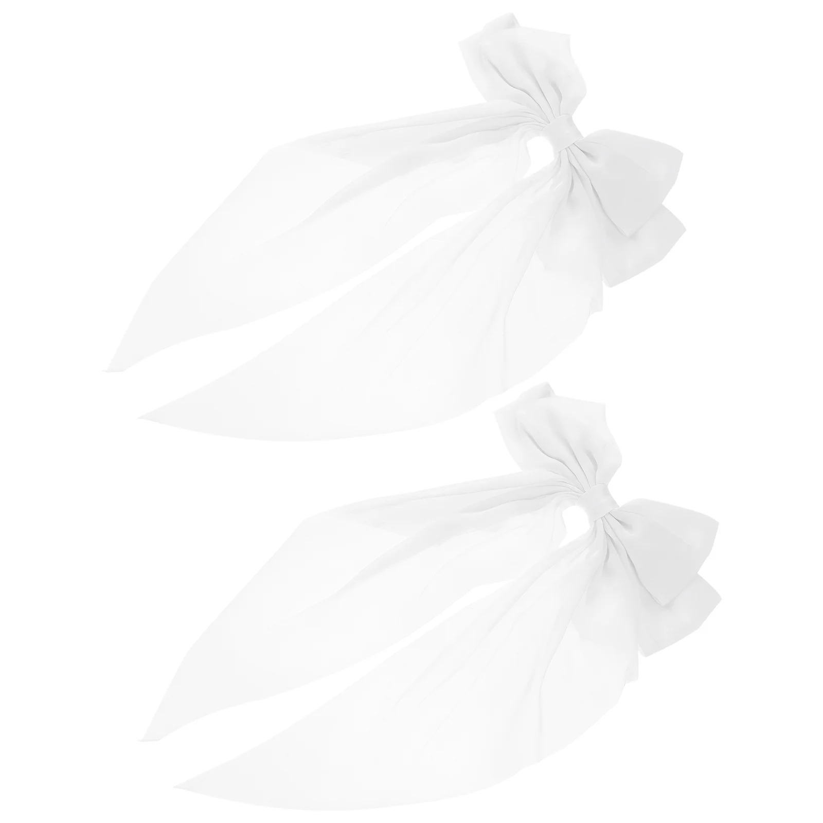 

2 Pcs Bow Hairpin Satin Hair Tie Big Bow Side Clip Bowknot Hair Barrettes Silk Large Bow Hair Accessories Bride