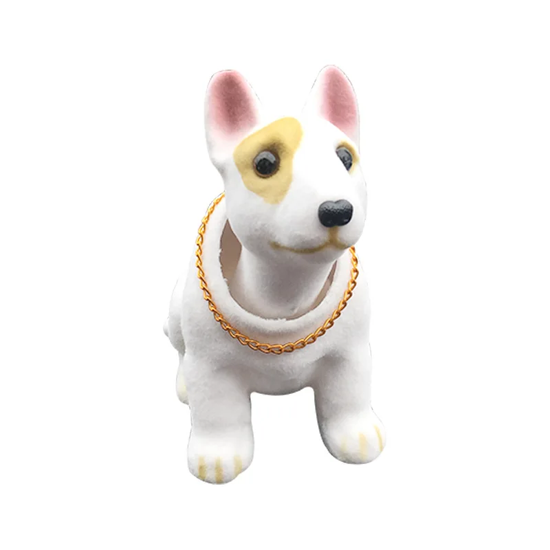 

Стайлинг автомобиля, Вибрирующая голова, счастливая собака, украшение автомобиля, выкидывающая собака, кукла на приборную панель автомобиля, поплавок, собака, бультерьер, игрушечная собака с качающейся головкой