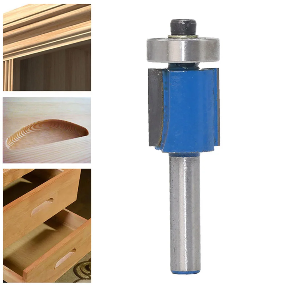 

Концевая фреза 8 мм с подшипником для дерева, насадка с рисунком шаблона, фреза из карбида вольфрама для деревообработки, 1 шт.