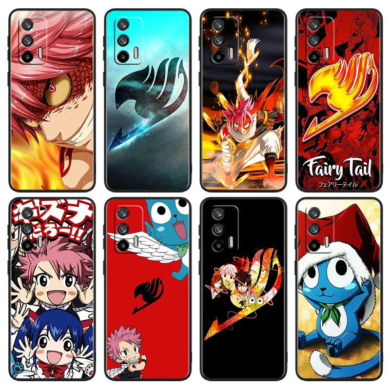 

Anime Fairy Tail Phone Case For OPPO Realme Q5i Q5 Q3S 10 9i 8i 7i 6 5 Narzo 50i 50A 50 30 Pro Plus Black Cover
