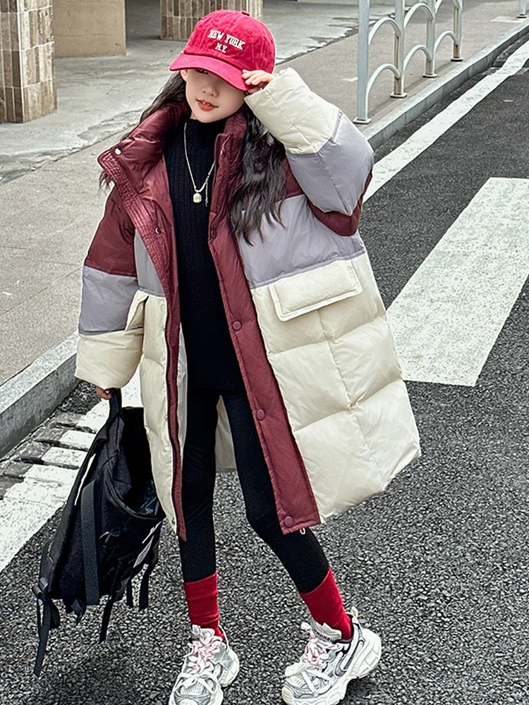 Girls' Autumn and Winter Down jacket Outerwear 2024 New Western Sle Medium Big Children Winter clothes Thickened Cotton... |