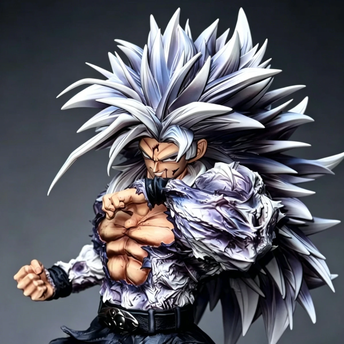 Фото Коллекционная фигурка JT Studio Dragon Ball SSJ5 Сон Гоку в позе «Доминант», подвижная, из ПВХ, 38 см / 14,96 дюйма, модель-игрушка, подарок №3